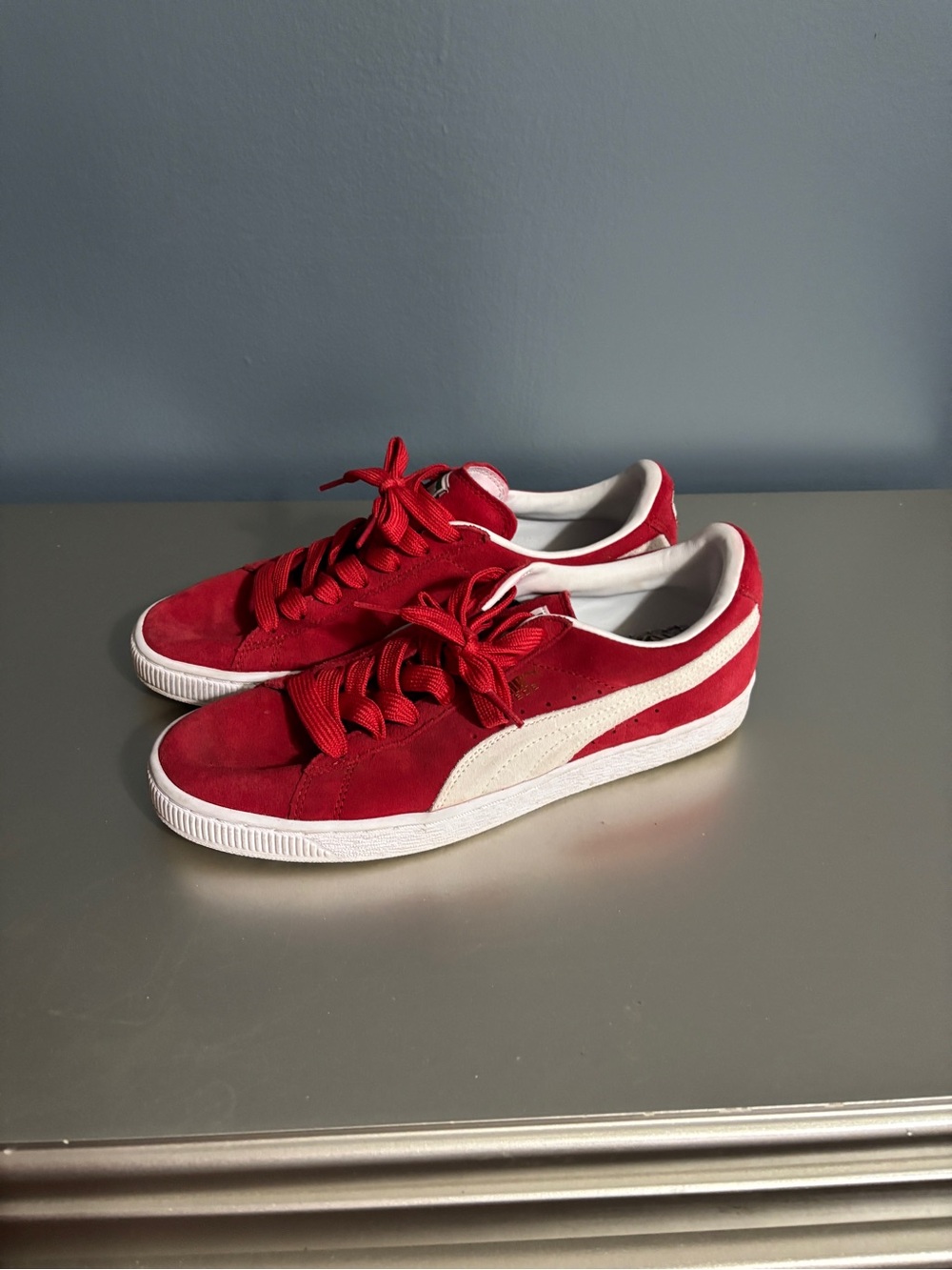 PUMA Suede Classic Men's Size 8 Sneakers Red - Picture 3 of 6